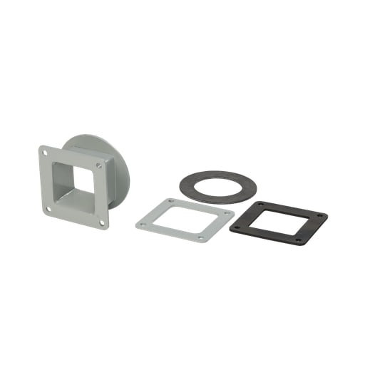 nVent Hoffman - Hoffman F44WSC Swivel Nipples, 4" x 4", Gray, Steel