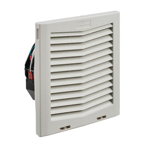 nVent Hoffman - Hoffman HF1016414 HF10 Side-Mount Filter Fan, 115V, 159 CFM, Lt Gray