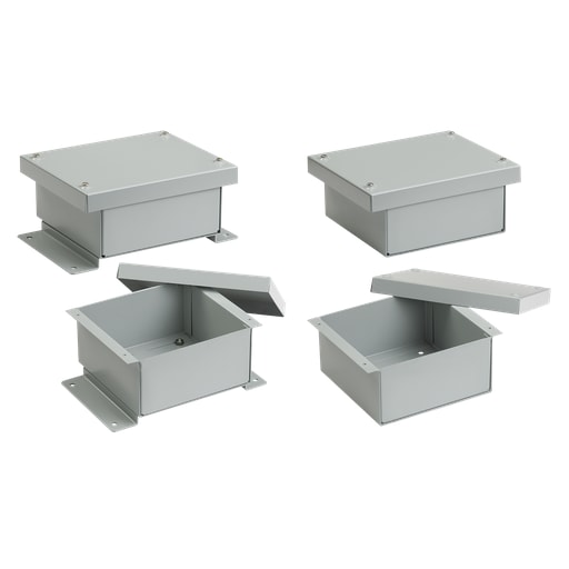 nVent Hoffman - Hoffman A10R104HM Horizontal-Mount Type 3R, 10" x 10" x 4", Gray, Steel