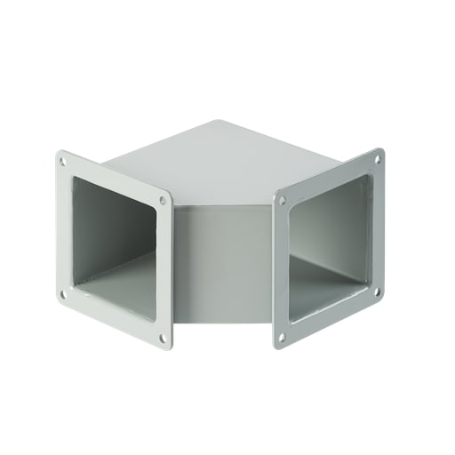 nVent Hoffman - Hoffman F44WE90 90-Degree Elbow, 4" x 4", Gray, Steel