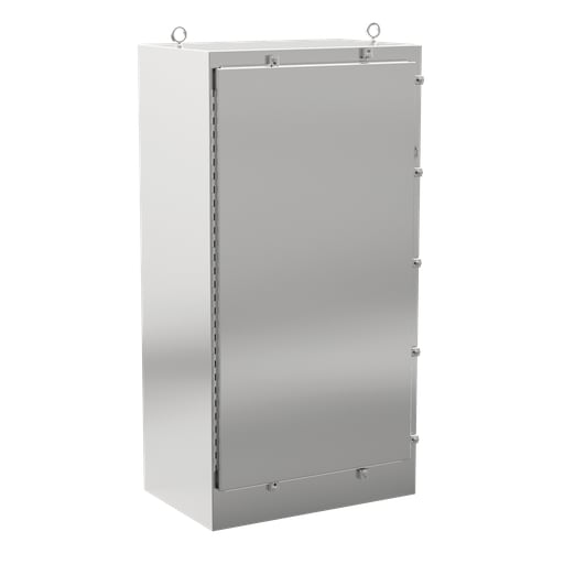 nVent Hoffman - Hoffman A72H3724SS6FS 72" x 37" x 24" One-Door Free-Standing Enclosure, Type 4X, Stainless Steel