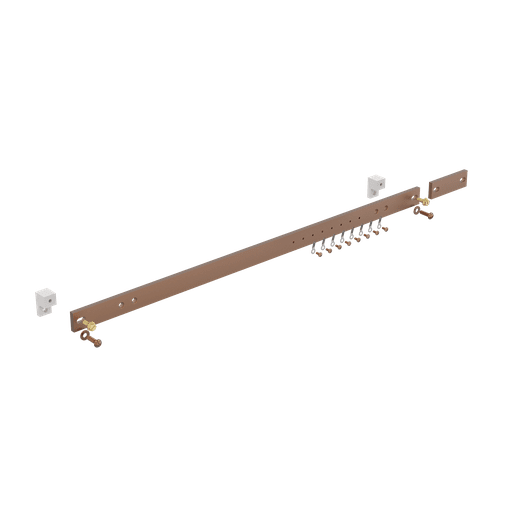 nVent Hoffman - Hoffman DG19 Horizontal Ground Bar Kits, 1" x 19.25", Copper