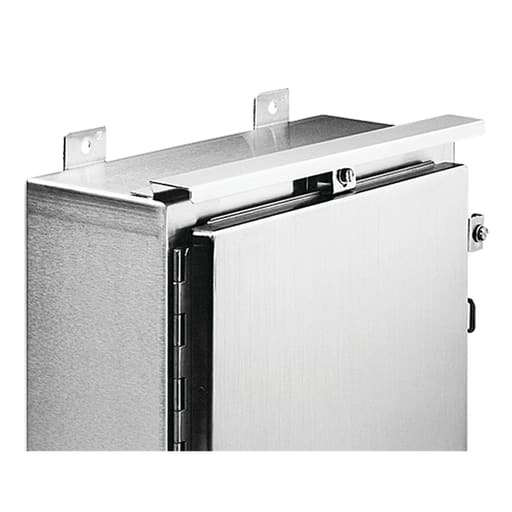 nVent Hoffman - Hoffman ADK12SS6 Stainless Steel Drip Shield Kit for Type 4 and 4X Wall-Mount Enclosures, fits B=12", SS Type 316L