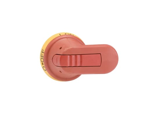 ABB Low Voltage - ABB OHY65J6 6 x 65 mm NEMA 1/3R/12 Red/Yellow Non-Fusible Disconnect Switch Pistol Handle