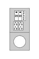 Midwest Electric - Midwest Electric Products R011C010U 20/20GFCI 100 Amp Surface Metered Temporary Power and Power Outlet