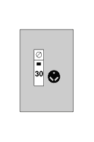 Midwest Electric - Midwest U013C Unmetered Power Outlet, 30A 120V, Surface Mount, R32U Receptacle, THQL1130 Circuit Protection, Galvanized Steel, NEMA-3R