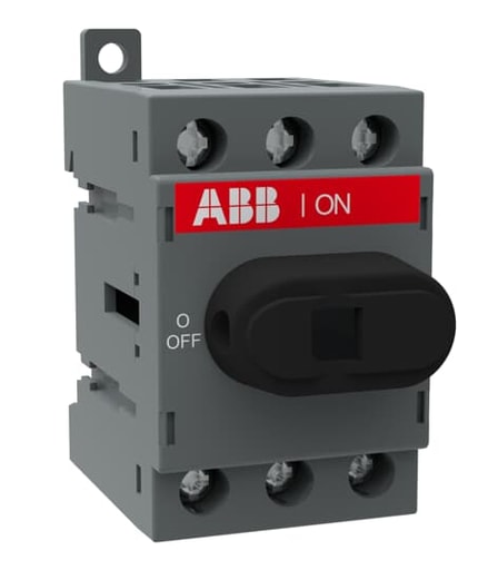 ABB Low Voltage - ABB OT40F3 600 VAC 40 Amp 3-Pole Open Non-Fusible Disconnect Switch