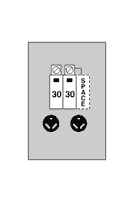 Midwest Electric - Midwest U061C Unmetered Power Outlet, 50A 120/240V, Surface Mount, (2) R32U Receptacles, (2) THQL1130, Space THQL1120 Circuit Protection, Galvanized Steel, NEMA-3R