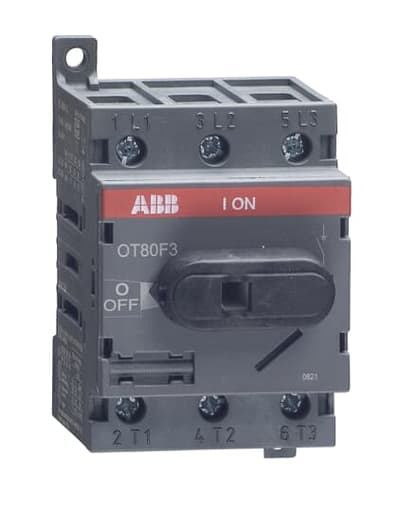ABB Low Voltage - ABB OT80F3 600 VAC 80 Amp 3-Pole Open Non-Fusible Disconnect Switch