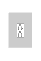 Midwest Electric - Midwest U010010 Unmetered Power Outlet, 20A 120V, Surface Mount, 5-20R2GFCI Receptacle, Galvanized Steel, NEMA-3R