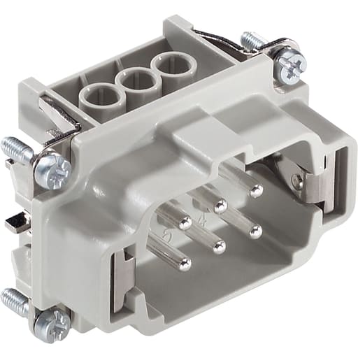 Lapp Systems USA - Lapp Group USA 10.1900 6-Contact Screw Terminated Industrial Connector Plug Insert