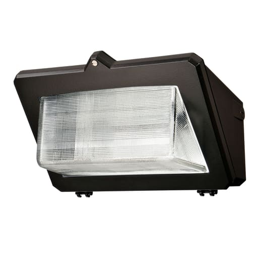 Cooper Lighting - Lumark WPS25 Wal-Pak 250W HPS Multi-Tap Borosilicate Glass Wall Mount, w/Lamp Bronze, Hinged Removable Door