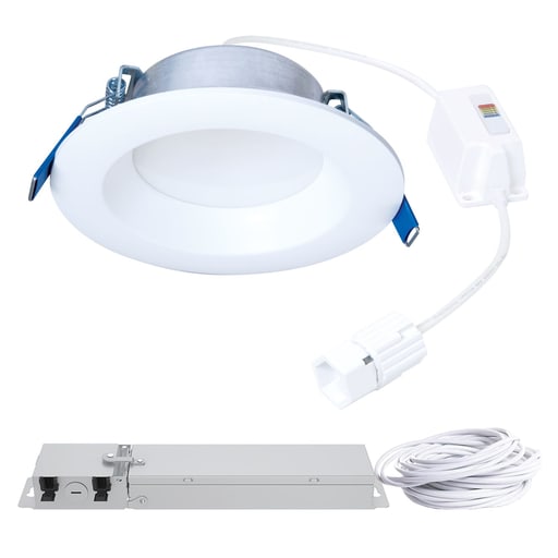 Cooper Lighting - Halo LTQL4069S1EDM 4-inch LT QuickLink Low VoltaGE, 600 lumens (nominal), 90 CRI min, 5-color selectable CCT, 120V, phase cut 5% dimming, Direct mount canless installation