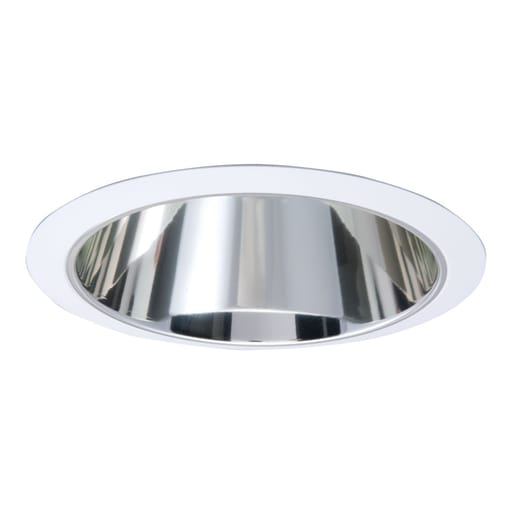 Cooper Lighting - Halo 426 6" Trim Reflector Cone White with Clear Specular Reflector Cone