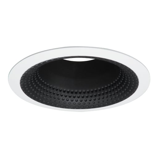 Cooper Lighting - Halo 5110BB 5" Black Perftex Baffle, White Self-Flange Ring