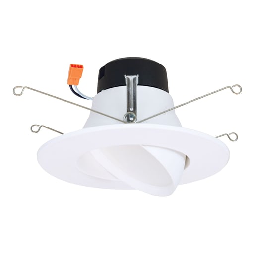 Cooper Lighting - Halo LA56069301EWH LA 5 in. and 6 in. White LED Adjustable Gimbal Trim, 3000K