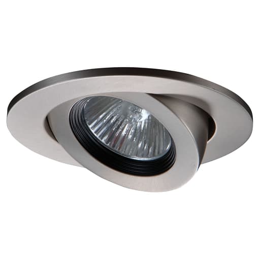 Cooper Lighting - Halo 3009SNBB 3" Trim Adjustable 35 Degree Gimbal Satin Nickel with Black Baffle