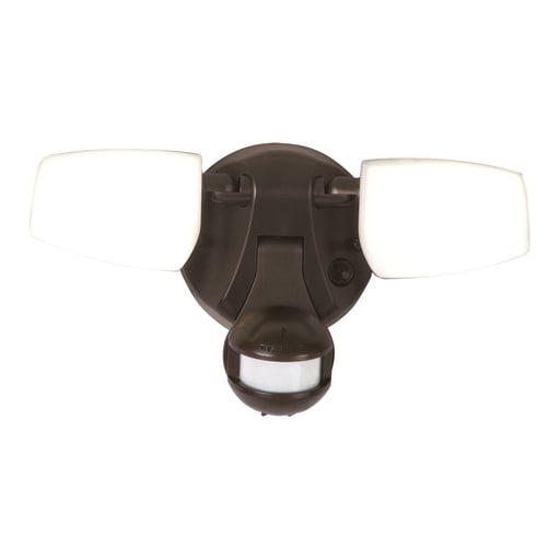 Cooper Lighting - Halo MST18VCB PC LED Twin Head Flood Light, Motion Activated, 1300 Lumens, Selectable CCT, Bronze