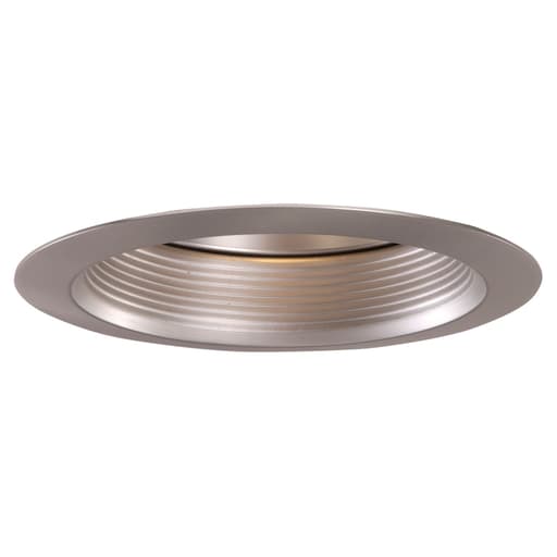 Cooper Lighting - Halo 30SNAT 6" Trim Air-Tite Super Trim - Baffle Satin Nickel Trim, Satin Nickel Baffle and Reflector