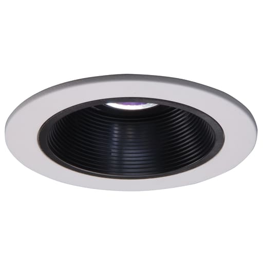 Cooper Lighting - Halo 1493P 4" Trim Coilex Baffle White Trim with Black Baffle, MR16