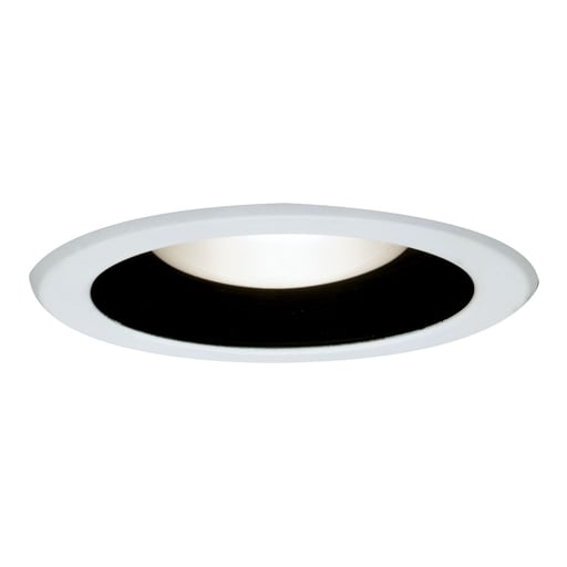 Cooper Lighting - Halo 5001MB 5" Trim Metal Baffle White Trim with Black Baffle