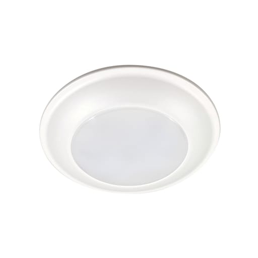 Cooper Lighting - Halo HLS6099301EWH-6BP 6" LED surface light, 900 lumens (nominal), 90 CRI minimum, 3000K CCT, 120V 60Hz, LE and TE phase, matte white flange cut 10 percent dimming, Qty 6 bulk pack (not for individual