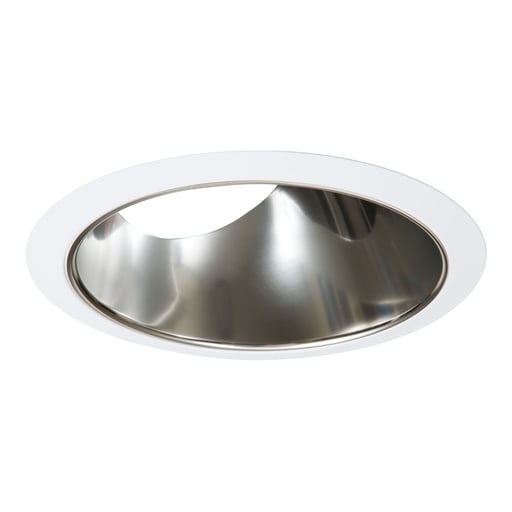 Cooper Lighting - Halo 455SC 6" Trim Reflector Trim for Slope Ceiling White Trim with Clear Specular Reflector