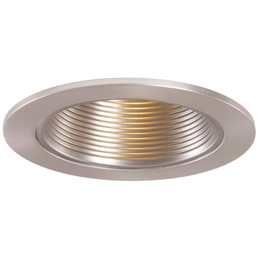 Cooper Lighting - Halo 953SN 4" Trim Metal Baffle Satin Nickel Trim with Satin Nickel Baffle