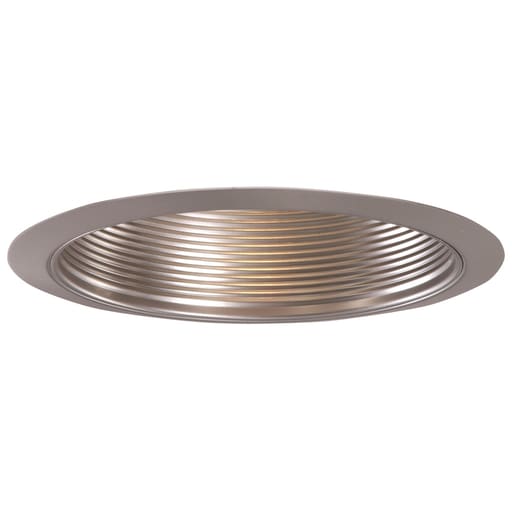 Cooper Lighting - Halo 353SN 6" Trim Metal Baffle Satin Nickel Trim with Satin Nickel Baffle
