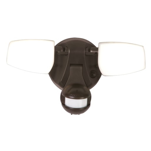 Cooper Lighting - Halo MST28VCB Security Motion, Twin head floodlight, 180 degree PIR, Bronze, 3000K, 4000K, 5000K, 2200 Lumens, 20W, 120V