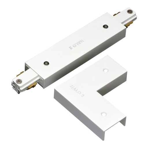 Cooper Lighting - Halo L943MB STRAIGHT/L CONNECTOR, TWO CIRCUIT, MATTE BLACK