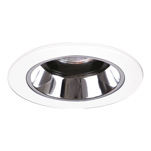 Cooper Lighting - Halo 1951PS 4" Trim Lensed Showerlight White Trim, Clear Specular Splay Reflector, MR16