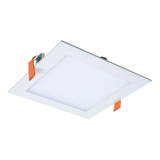 Cooper Lighting - Halo HLB6S099FS1EMWR 6" Square LED Recessed Downlight w/ Remote Driver & Junction Box, 900 Lumens, 2700K-5000K Selectable CCT, 120V, 0-10V Dimming, Matte White