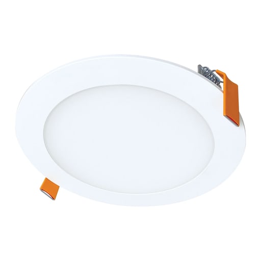 Cooper Lighting - Halo HLBPH6099FS1EMWR 6-Inch LED smooth lens downlight with plastic housing and remote driver / junction box, 1100 Lumens, 90 CRI, field selectable 2700K, 3000K, 3500K, 4000K, 5000K CCT, 120V, Matte W