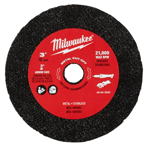 Milwaukee Tool - Milwaukee 49-94-3000 3 In. Cut Off Wheel