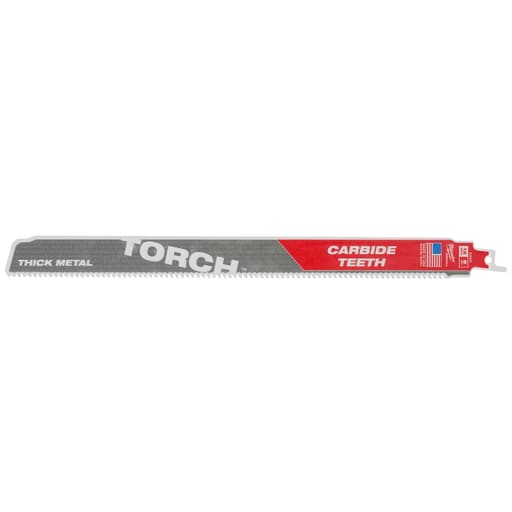 Milwaukee Tool - Milwaukee 48-00-5503 12" x 8-TPI TORCH™ SAWZALL® Carbide Blade, Metal Cutting (5/Pack)