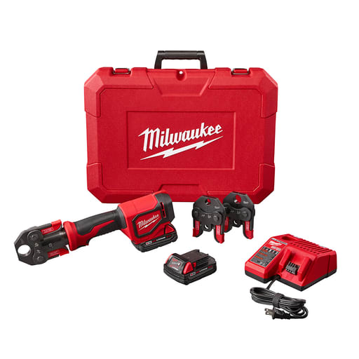 Milwaukee Tool - Milwaukee 2674-22C M18™ Short Throw Press Tool Kit w/ PEX Crimp Jaws