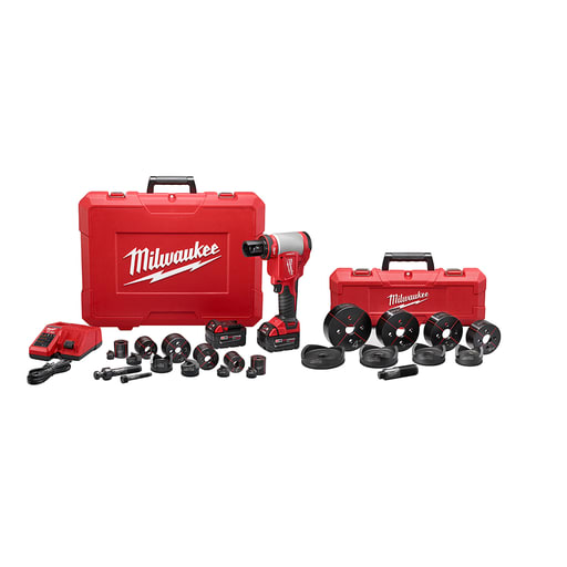 Milwaukee Tool - Milwaukee 2677-23 M18™ Force Logic™ 6T Knockout Tool Kit, 1/2" - 4"