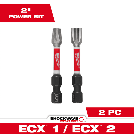 Milwaukee Tool - Milwaukee 48-32-4443 2-Piece #1 and #2 Combination Power Bit Kit