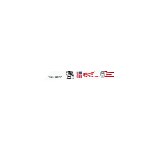 Milwaukee Tool - Milwaukee 48-00-5092 6" x 3/4" x .035" x 10TPI SAWZALL® Blade, Metal Cutting (5/Pack)