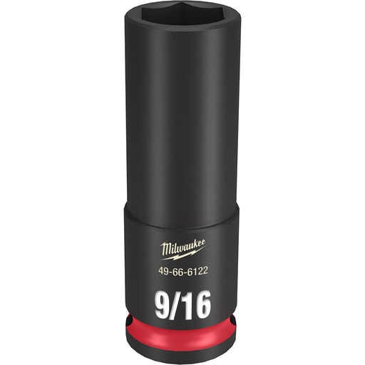 Milwaukee Tool - Milwaukee 49-66-6122 SHOCKWAVE™ Impact Duty 3/8" Drive 9/16" Deep 6-Point Socket