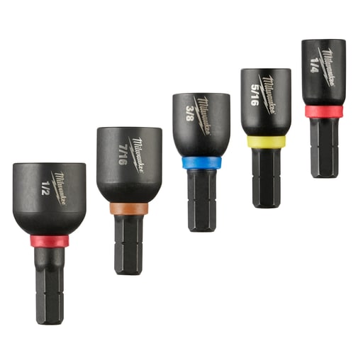 Milwaukee Tool - Milwaukee 49-66-4563 SHOCKWAVE™ 1" Insert Nut Driver Set