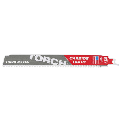 Milwaukee Tool - Milwaukee 48-00-5202 9" x 8-TPI TORCH™ SAWZALL® Carbide Blade, Metal Cutting (1/Pack)