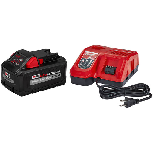Milwaukee Tool - Milwaukee 48-59-1880 M18™ REDLITHIUM™ HIGH OUTPUT™ XC8.0 Starter Kit