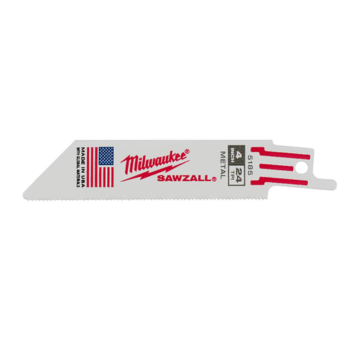 Milwaukee Tool - Milwaukee 48-00-5185 4" 24TPI SAWZALL® Blade (5 Pack)