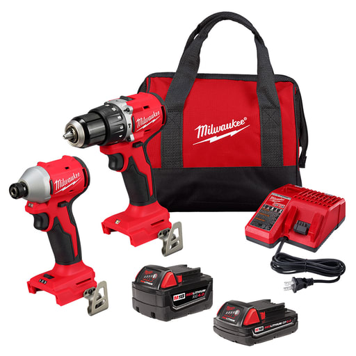 Milwaukee Tool - MILW 3693-22CX M18 BL Combo Kit-Hmr