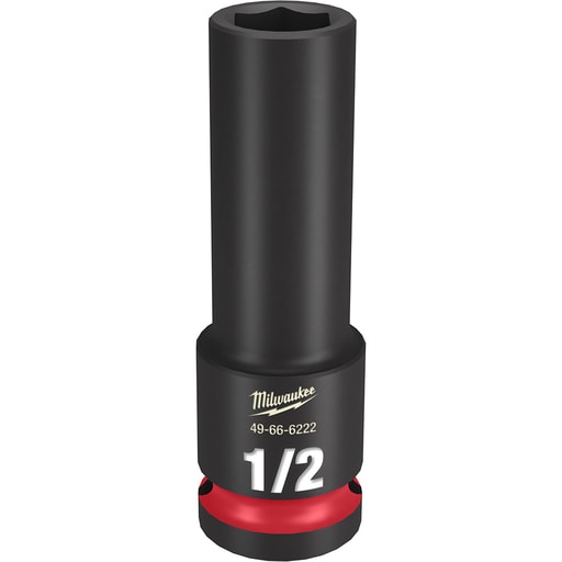 Milwaukee Tool - Milwaukee 49-66-6222 SHOCKWAVE™ Impact Duty™ 1/2" Deep 6-Point Socket, 1/2" Drive
