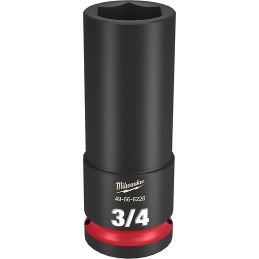 Milwaukee Tool - Milwaukee 49-66-6226 SHOCKWAVE™ Impact Duty™ 3/4" Deep 6-Point Socket, 1/2" Drive