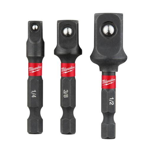 Milwaukee Tool - Milwaukee 48-32-5033 SHOCKWAVE™ Hex Shank Socket Adapter Set
