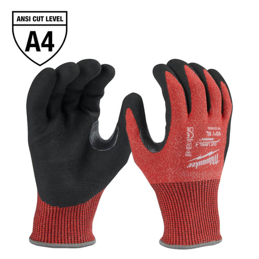 Milwaukee Tool - Milwaukee 48-22-8948 Cut Resistant Nitrile Dipped Gloves, ANSI Cut Level 4 - XLarge (1pr)